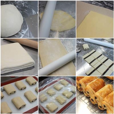 Pain au Chocolat Making